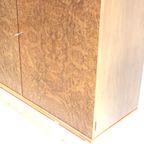 Xxl Vintage Wortelnotenhout Dressoir / Highboard Uit De Jaren ’60 thumbnail 10