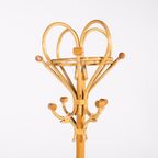 Italian Bamboo-Rattan Coat Hanger, 1980’S thumbnail 4