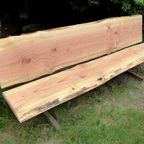 Prachtige Boomstam Tuinbank 220 Cm thumbnail 3