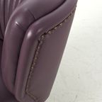 Paar Aubergine Leren Cocktailfauteuils 69042 thumbnail 9