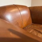 Chesterfield Look 3 Zits Bank + Fauteuil - Bruin - Leder thumbnail 25