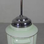 Art Deco Hanglamp Met Glazen Lampion Kap, Jaren 30 thumbnail 14