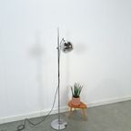 Space Age Chromen Staande Bol Lamp Vloerlamp thumbnail 10