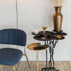 Jolien Fauteuil Goud/Donkerblauw thumbnail 13