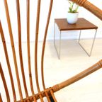 Retro Vintage Rotan Fauteuil Stoel Jaren 60 / 70 Riet thumbnail 4