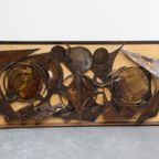 Groot Henrik Horst Wandsculptuur Brutalistische Deens Design thumbnail 3