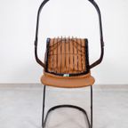 Willy Rizzo Stoelen - Cognac Leder - Cidue Italy thumbnail 10