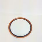 Vintage Teak Spiegel Luxus Sweden Rond Mid Century Retro '60 thumbnail 4