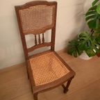 Rotan Houten Stoelen (6 Stuks) 20€/St thumbnail 2