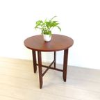 Retro Vintage Bijzettafel Tafel Jaren 60 Rond Plantentafel thumbnail 3