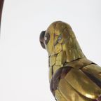 Messing Papagaai Attr. Sergio Bustamante Vintage thumbnail 11