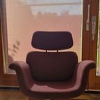 Artifort Grand Tulip Fauteuil, Pierre Paulin (kleur: Aubergine) thumbnail 8