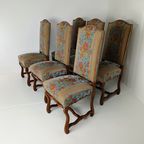 Beech Os De Mouton Tapestry Chairs (Set Of 6) thumbnail 3