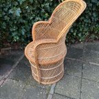 Vintage Rotan Pauwenstoel thumbnail 5