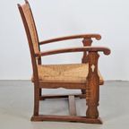 Vintage Brutalist Fauteuil Biezen Eiken ‘20 Stoel Japandi thumbnail 5