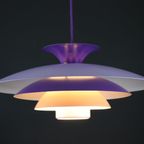 Geweldig Uitziende Paars, Zalm En Roze Gelakte Deense Designlamp - Xl-Model - Formlight - Denemar thumbnail 5