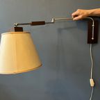 Vintage Mid Century Wandlamp / Houten Lamp thumbnail 7