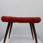 Footrest Fluffy Light Red thumbnail 2