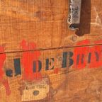 Vintage Kist, Rode Kruis Houten Leverings Kist, Kistje thumbnail 11
