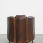 Unieke En Tijdloze, Exclusieve Rundleren Delta Chesterfield Aviator Fauteuil Met Een Mooie Kleure thumbnail 4