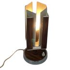 Phillips - Mcm - Table Lamp With Wood Veneer - Rotatable Inside thumbnail 5