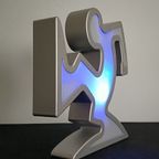 Keith Haring La Linea Lamp Osvaldo Cavandoli Zilver (nieuw In Originele Verpakking) thumbnail 13