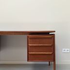 Vintage Teak Houten Bureau thumbnail 4