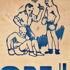 Authentieke Boks Poster, Boks Affiche Van Wedstrijden 1952👊 thumbnail 7