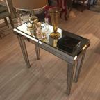 Mirrored Side Table Regency Mid Century Vintage thumbnail 6