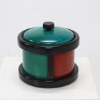 Postmodern Italian Wooden Ice Bucket By Pietro Manzoni 1980S thumbnail 6