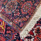Perzisch Heriz Vloerkleed Handgeknoopt 245X345Cm - Vintage Tapijt Rood Blauw - Reliving thumbnail 11