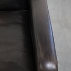 Stijlvolle, Tijdloze En Zeer Comfortabele Set Van 2 Zwart/ Grijze Schapenleren Design Fauteuils thumbnail 4