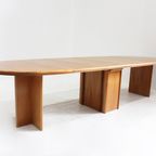 Vintage Danish Large Oval Extendable Dining Table Xl 1960s thumbnail 7