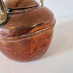 Antieke Ketel Rood En Geel Koper thumbnail 6