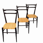 Cane Chairs In The Style Of Gio Ponti, Set Of 3 thumbnail 10