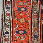Vintage Oud Vloerkleed Handgeknoopt En In Oosterse Stijl Met Prachtige Kleuren 228x114cm thumbnail 4