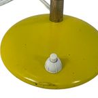 Vintage Desk Lamp - Yellow - Brass Gooseneck And Power Switch On The Base thumbnail 4