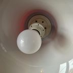 Rode Space Age Hanglamp Van Plexiglas Met Chroom Kapje thumbnail 10