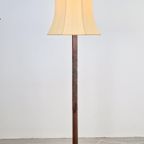 Vintage Oosters Gesneden Mahonie Vloerlamp Art Deco 1930 thumbnail 5