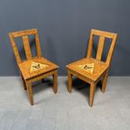 Set Van Twee Beschilderde Zweedse Stoelen Prijs/Set thumbnail 3