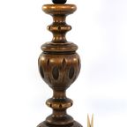 Vintage Houten Lampvoet Bewerkt thumbnail 4