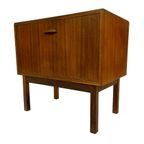 Vintage Kastje Compact Klepkast Jaren 60 Teak Fineer thumbnail 7