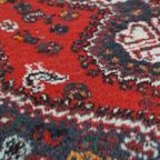 Gaaf Vintage Oosters Vloerkleed Met Onder Andere Een Mooie Fel Rode Kleur 114x69cm thumbnail 3