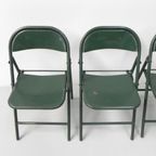 Set Van 4 Industriële Stalen Klapstoelen Du-Al Dare Inglis thumbnail 13