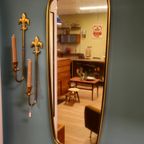 Vintage Wandspiegel Spiegel Mirror Messing Goud thumbnail 5