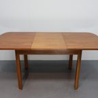 Vintage Eetafel Rechthoek Notenfineer thumbnail 5