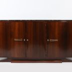 Belgium Art Deco Cabinet With Black Marble Top thumbnail 2