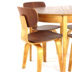Cees Braakman Voor Pastoe Eetkamerset Tb35 Eettafel + Sb02 6 Eetkamerstoelen thumbnail 14