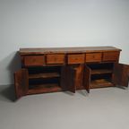 Spanisch Chestnut Wood Side Board Antiqu Bar Counter. Butcher Bar Counter thumbnail 3