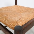 Mid-century Wengé Eetkamerstoelen Met Rotan Zitting - Set Van 4 thumbnail 7